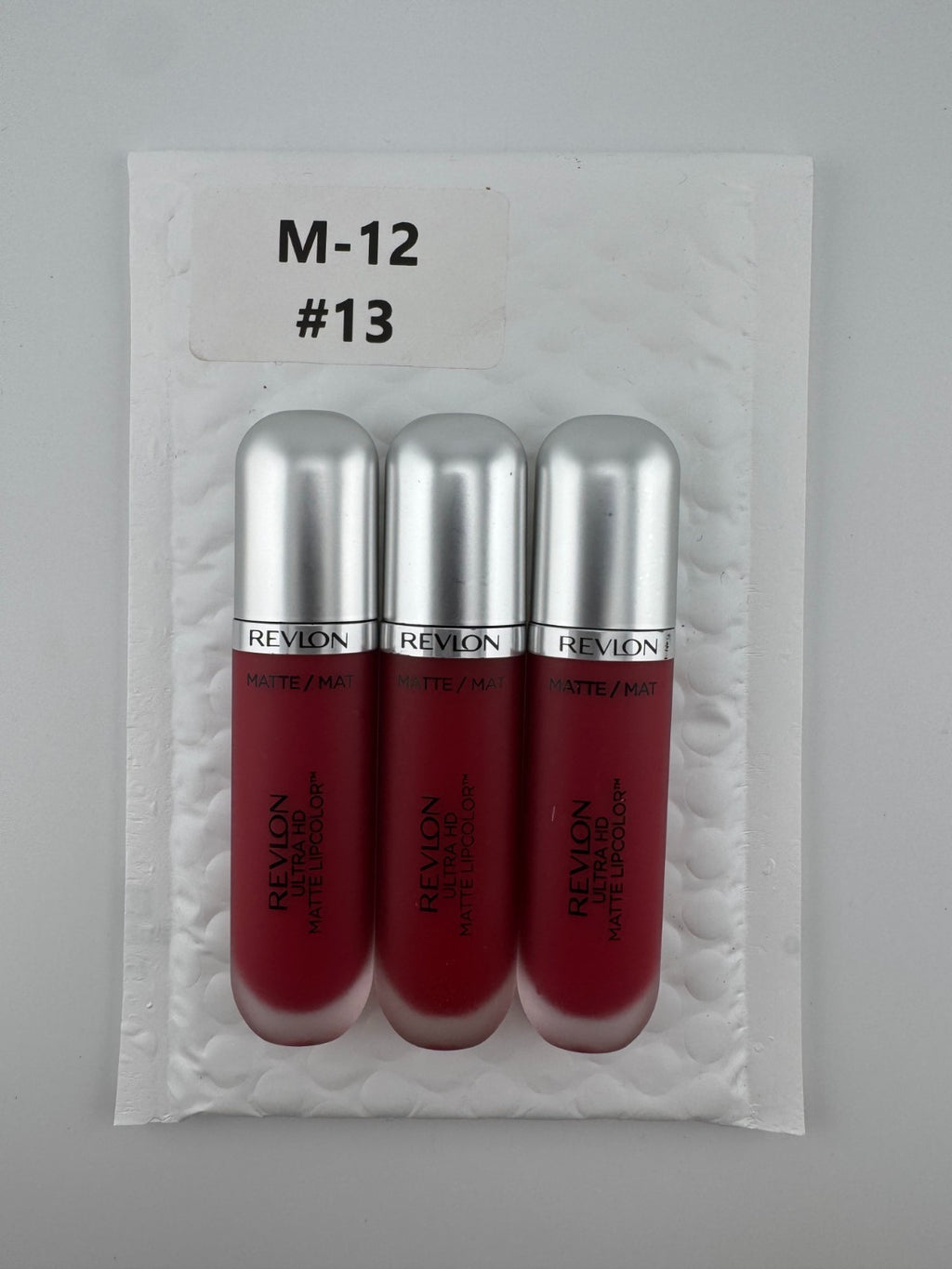 NEW Revlon Ultra HD Matte Lipcolor Womens Lightweight Liquid Lipstick - Set of 3