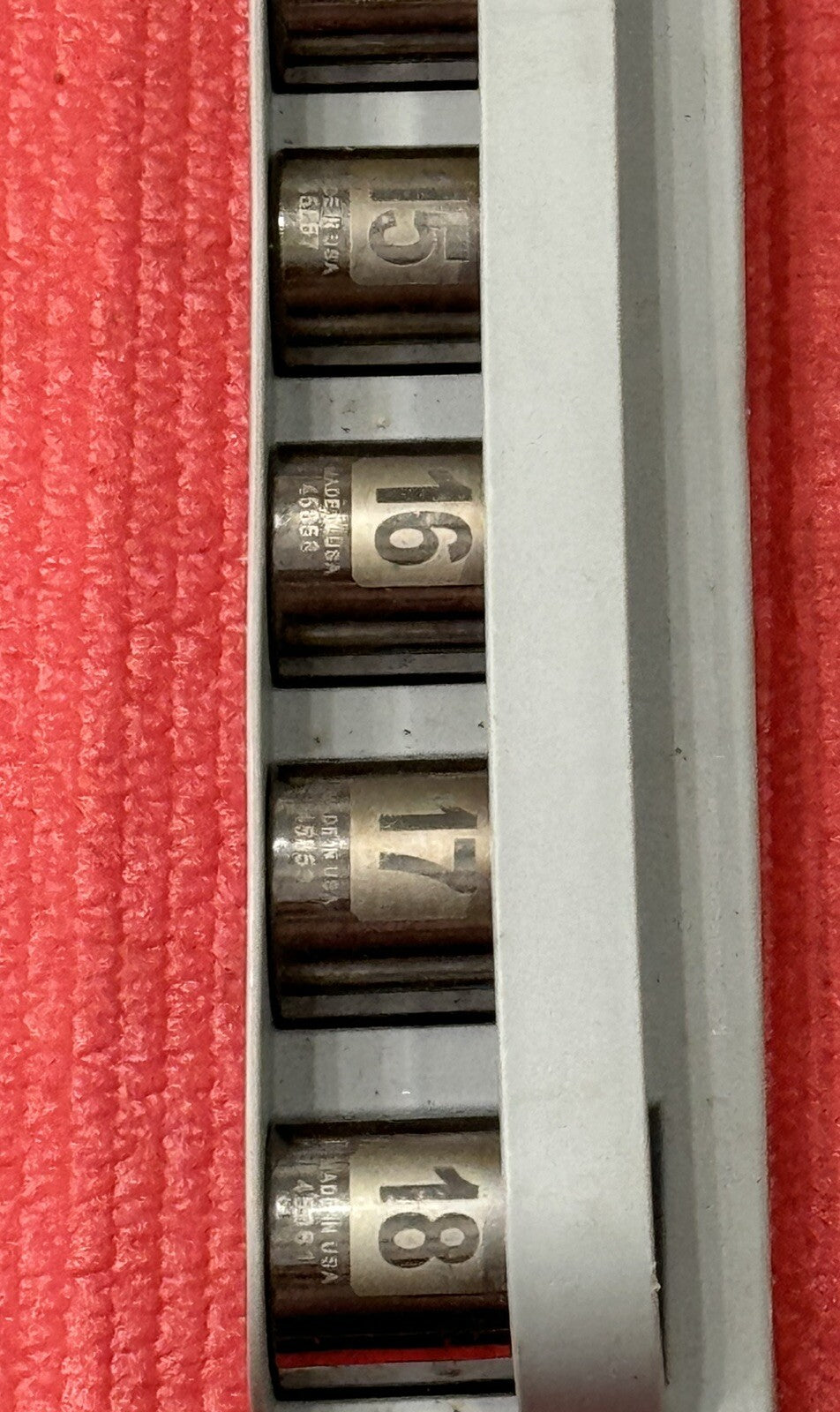 Vintage Craftsman 34541 NEW 9PC 3/8" Drive Metric Socket Set w/ OG Case USA