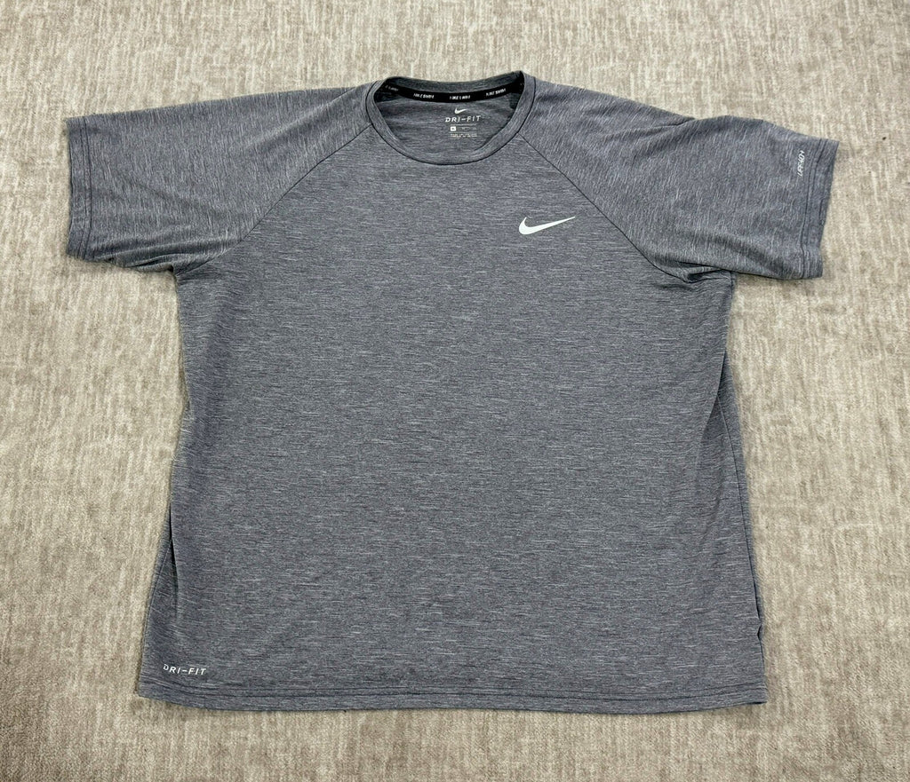 Nike Swim XL Men’s Dri-Fit Gray T-Shirt UPF 40+ Short Sleeve