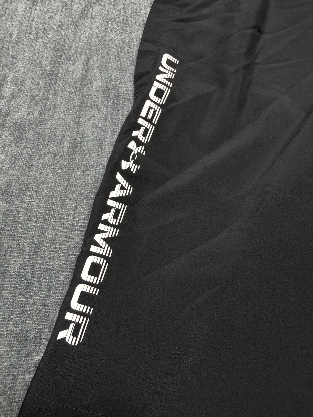 Under Armour Woven Wordmark Shorts Men's Small Black Logo Casual Wear