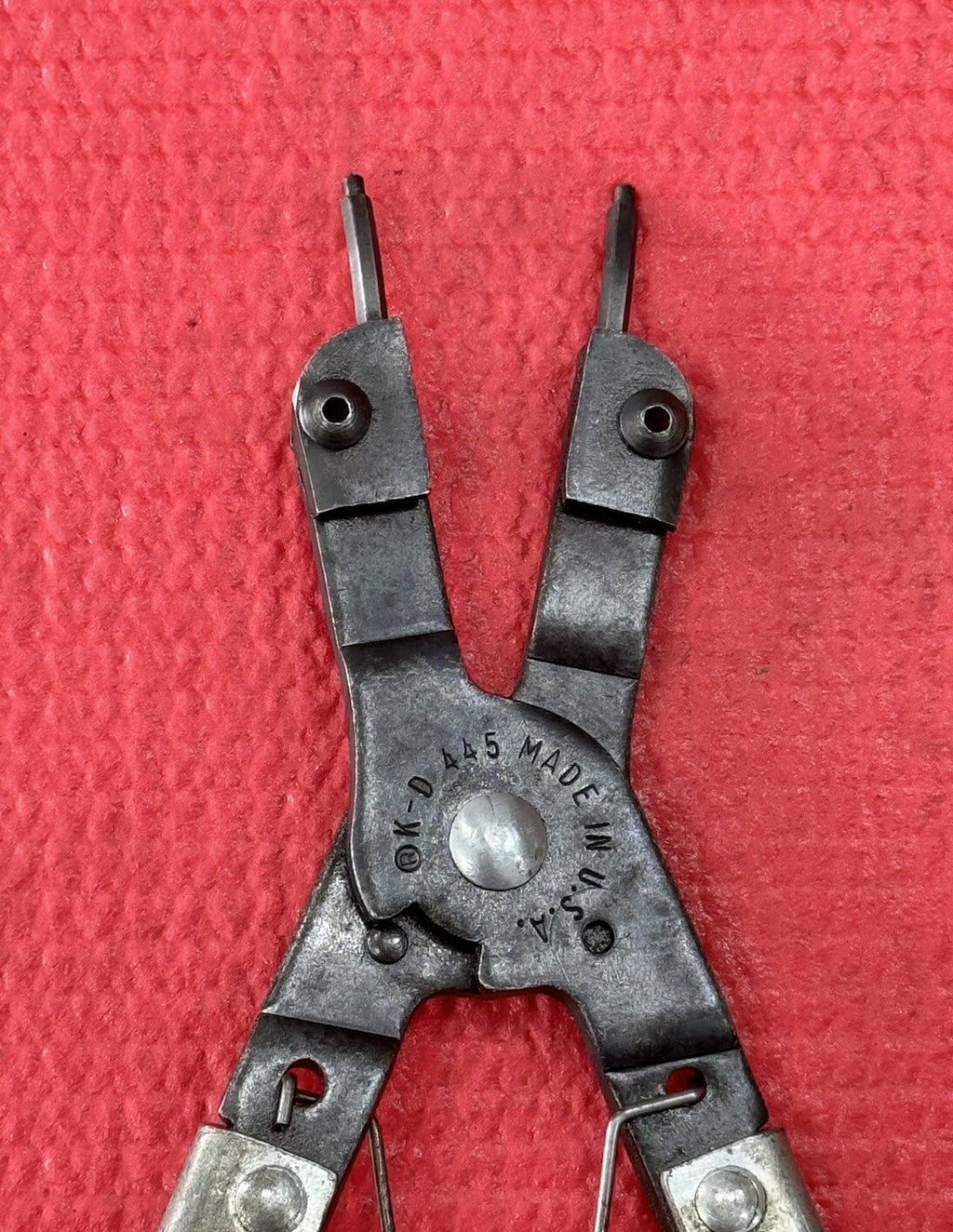 Vintage K-D TOOLS No. 445 Snap Ring Plier 2 Pc Set Made in USA