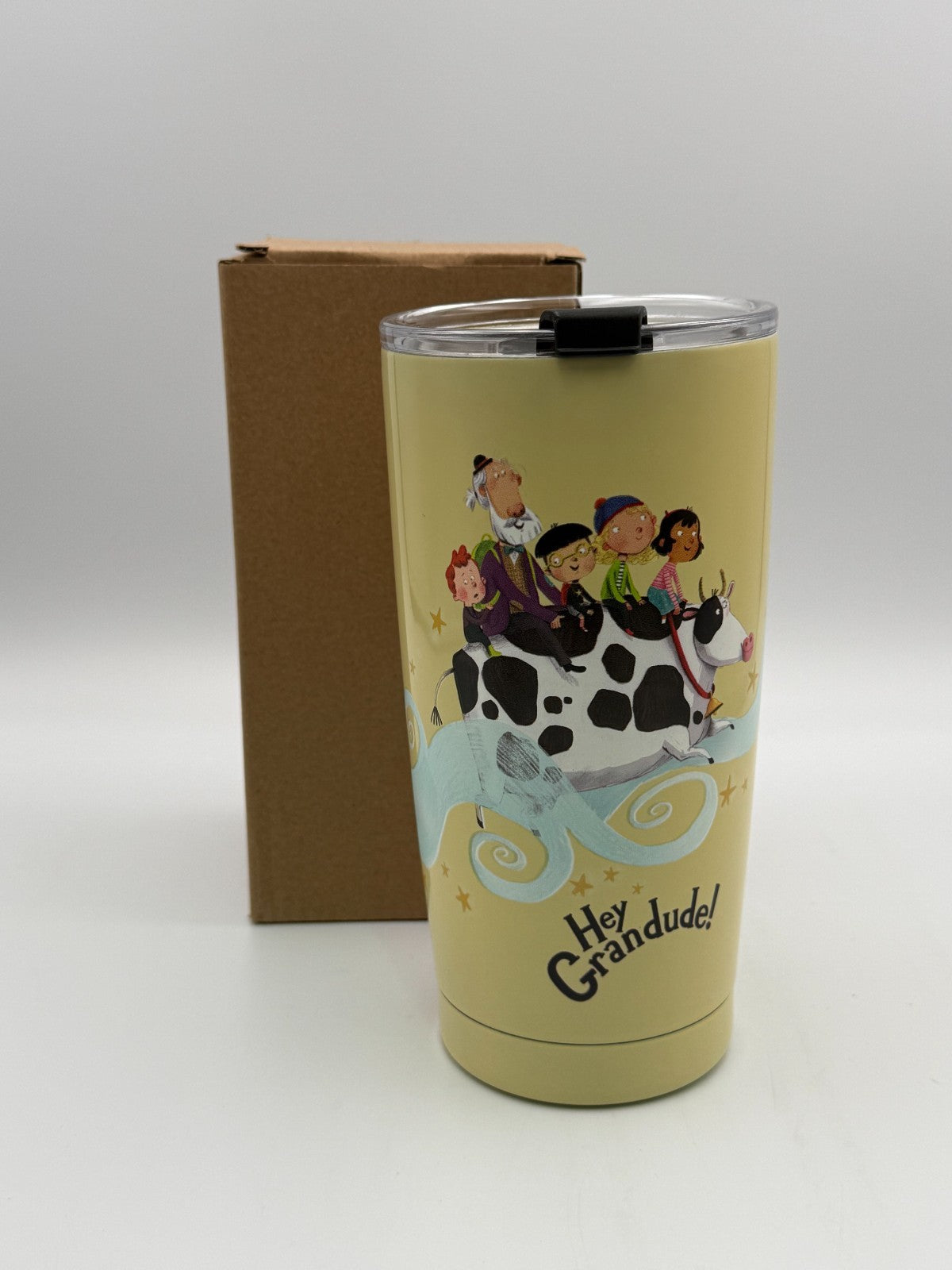 Paul McCartney Hey Grandude Yellow Stainless Steel Insulated Coffee Tumbler