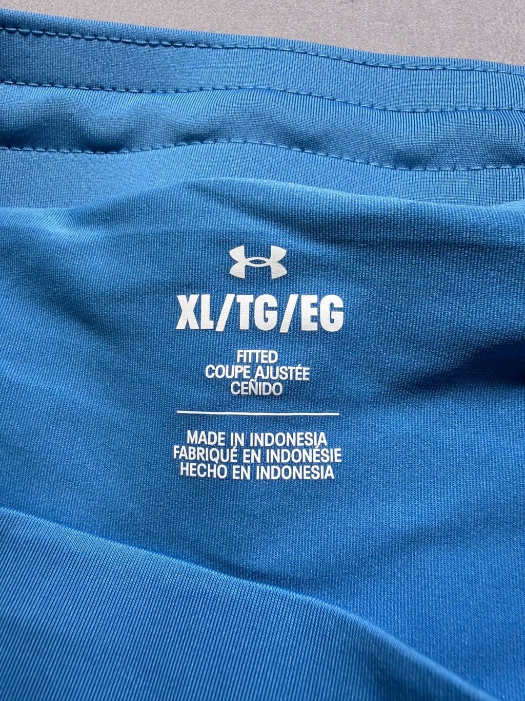 NWT Under Armour Launch 7-in 2 in 1 Shorts Men XL Blue Drawstring Elastic Waist