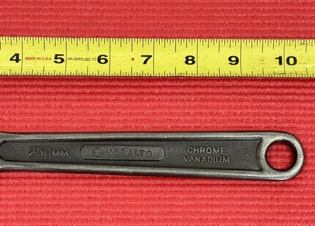 Vintage Kobalt 10” Adjustable Wrench 250mm Chrome Vanadium New