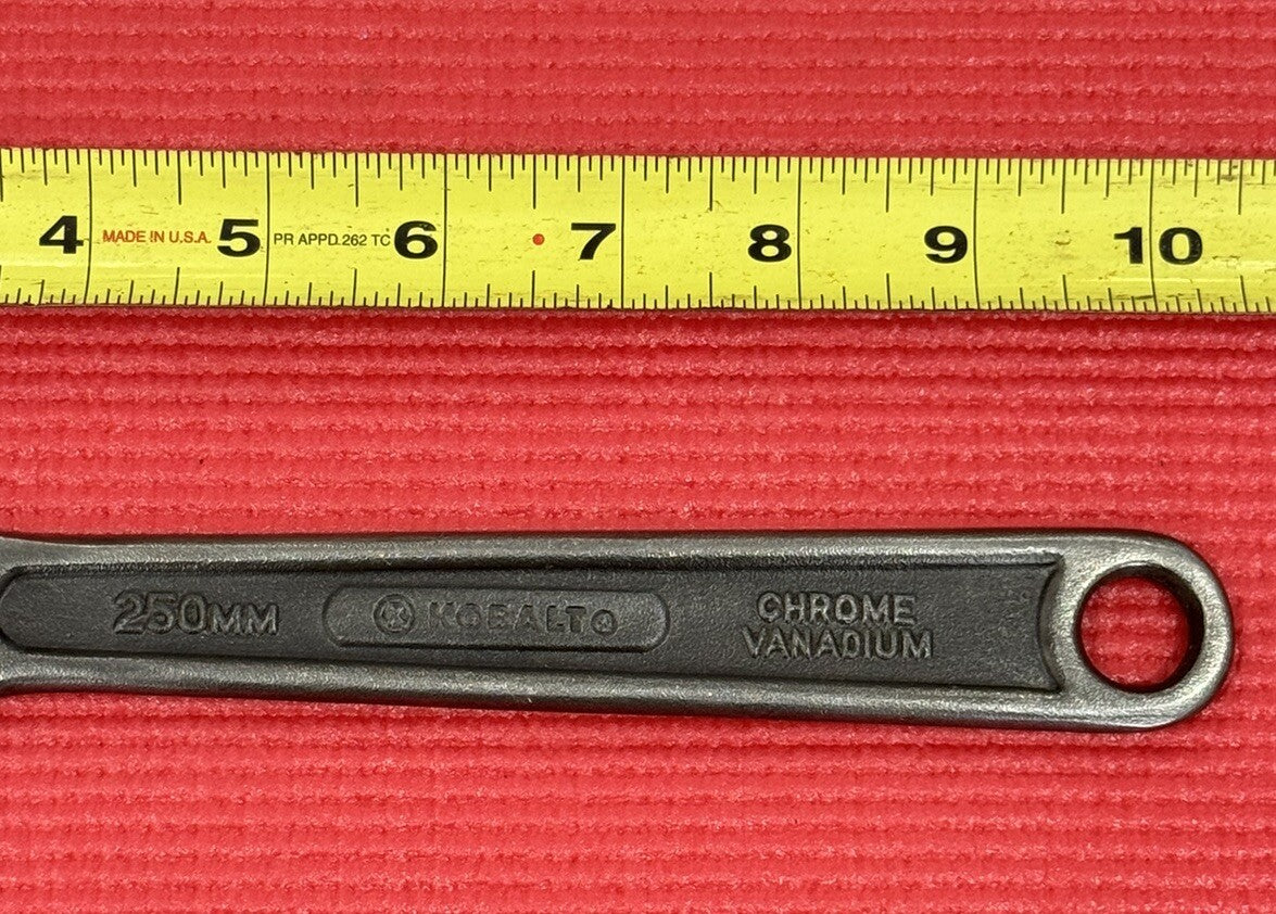 Vintage Kobalt 10” Adjustable Wrench 250mm Chrome Vanadium New