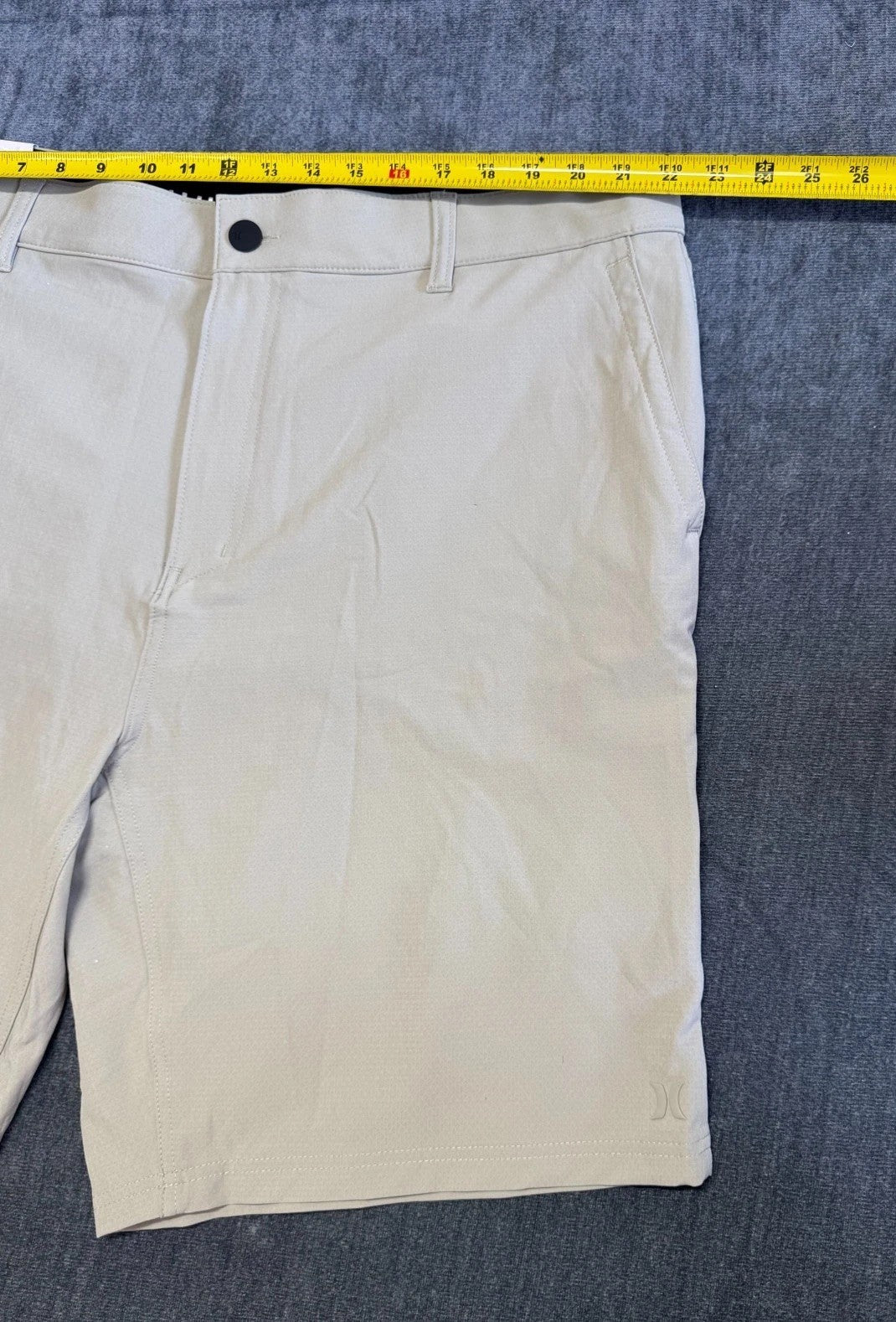 NWT Hurley Trek Hybrid Shorts Men's 40 Light Gray Regular Fit 4-Way Stretch