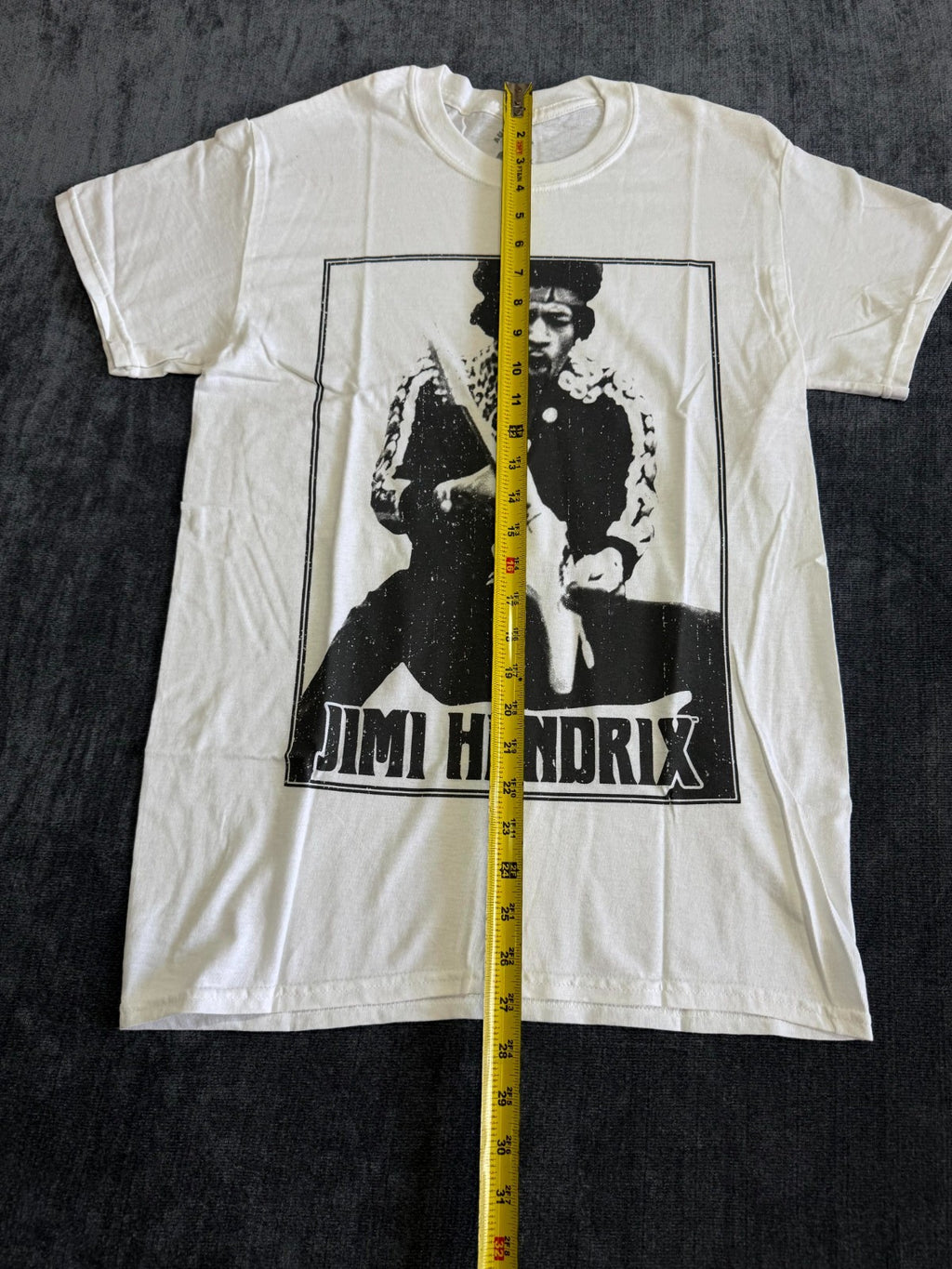 NWOT Jimi Hendrix Graphic Print T-Shirt Unisex Small White Short Sleeve Classic