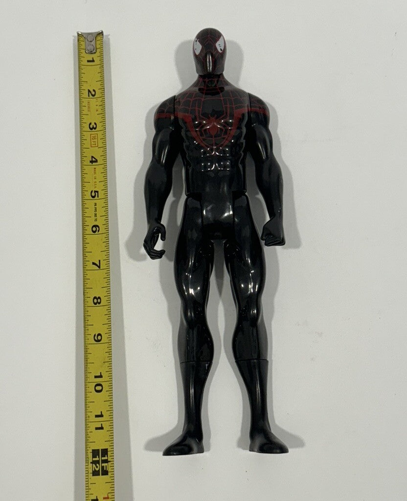 Marvel Titan Figure Hero Series Ultimate SpiderMan Miles Morales 12" Black Suit