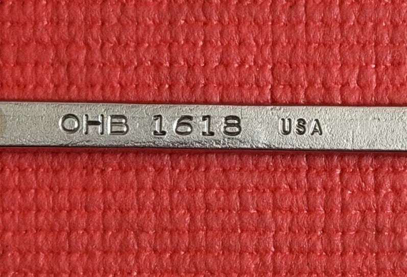 MAC Tools OHB 1618- 1/2" X 9/16" Double-Ended 6Pt Flare Nut/Line Wrench USA Made