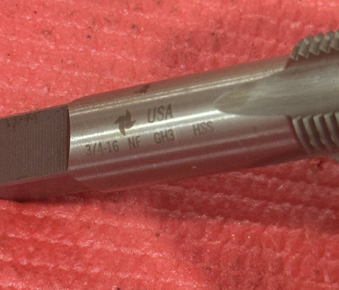 Vintage NF GH3 HSS, 3/4-16 Hand Tap Morse Flute Made in USA