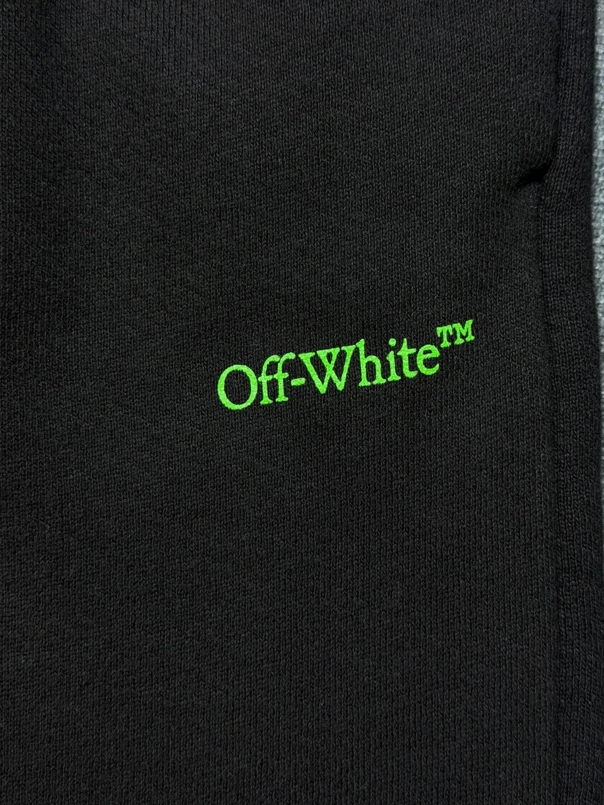 NWT Off-White Black Beach Bookish SweatPants Women's X-Large Logo Drawstring