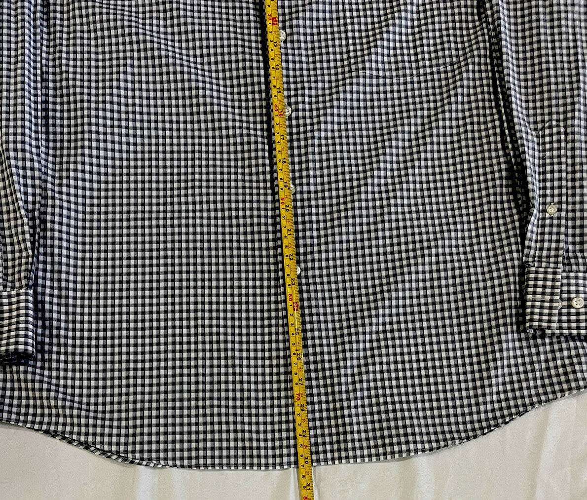Van Heusen Classic Fit Flex Collar Size 17 34/35 Men Shirt Long Button Sleeve B1