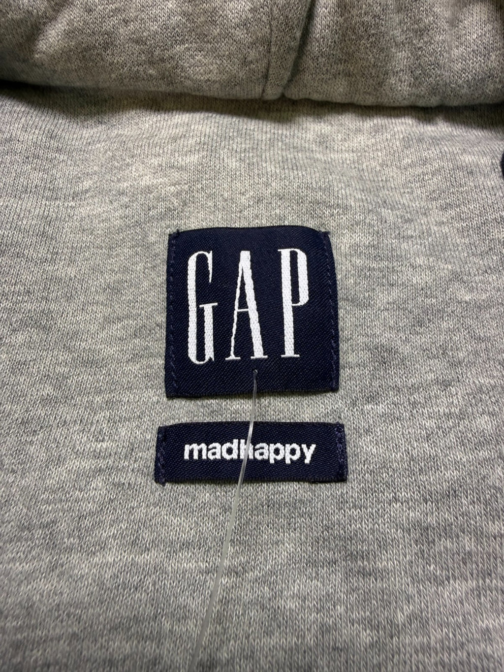 Gap X MadHappy Denim Jacket Men's Medium Blue Full-Zip Hooded Long Sleeve Collar