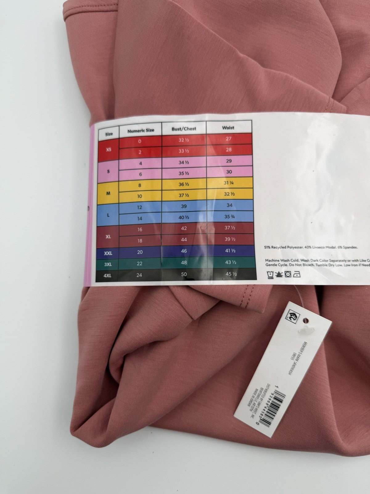 NEW Member's Mark Sandwash Dress Women's SIZE Small Pink Relaxed Fit