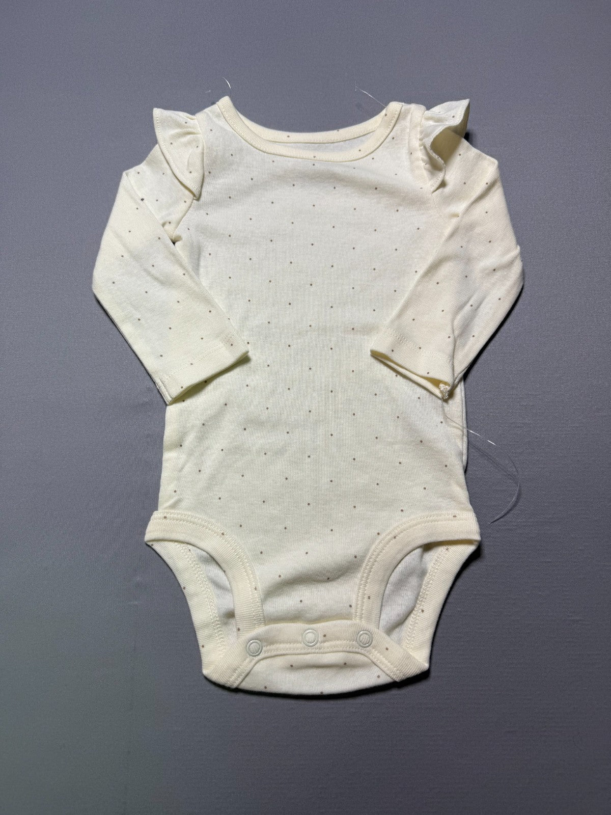 NWT Carter's 3-Piece Outfit Set Baby Girls 6 Months Taupe Long Sleeve Comfort