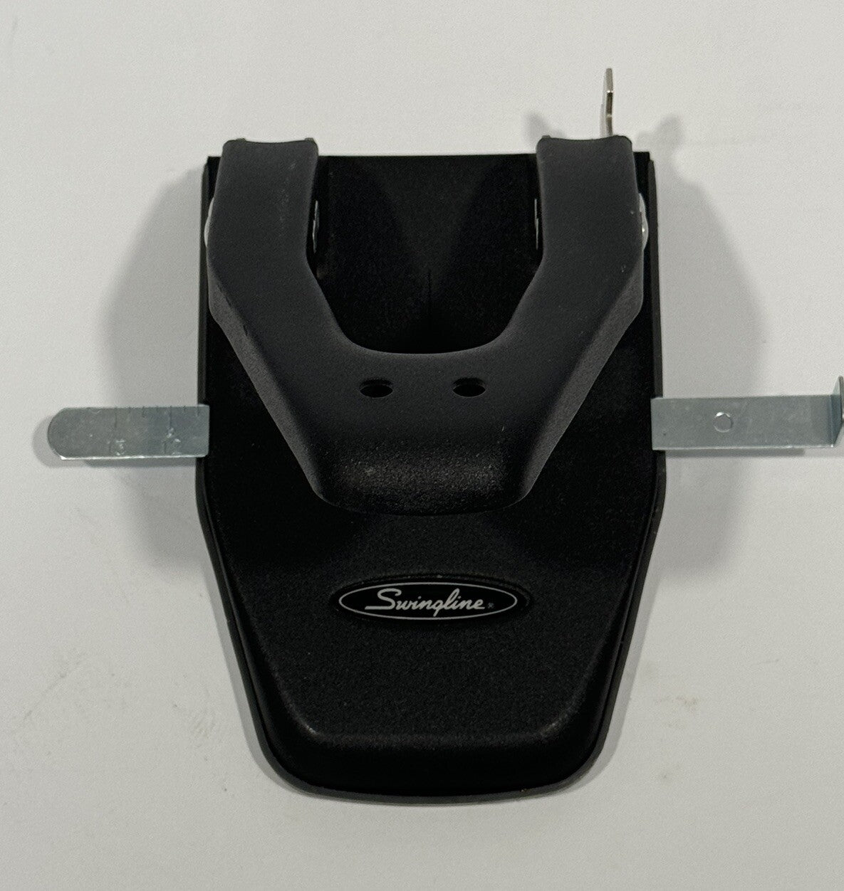 Swingline Acco Model 74045/50 BLACK Paper 2 Hole Metal Punch w/ Paper Guide