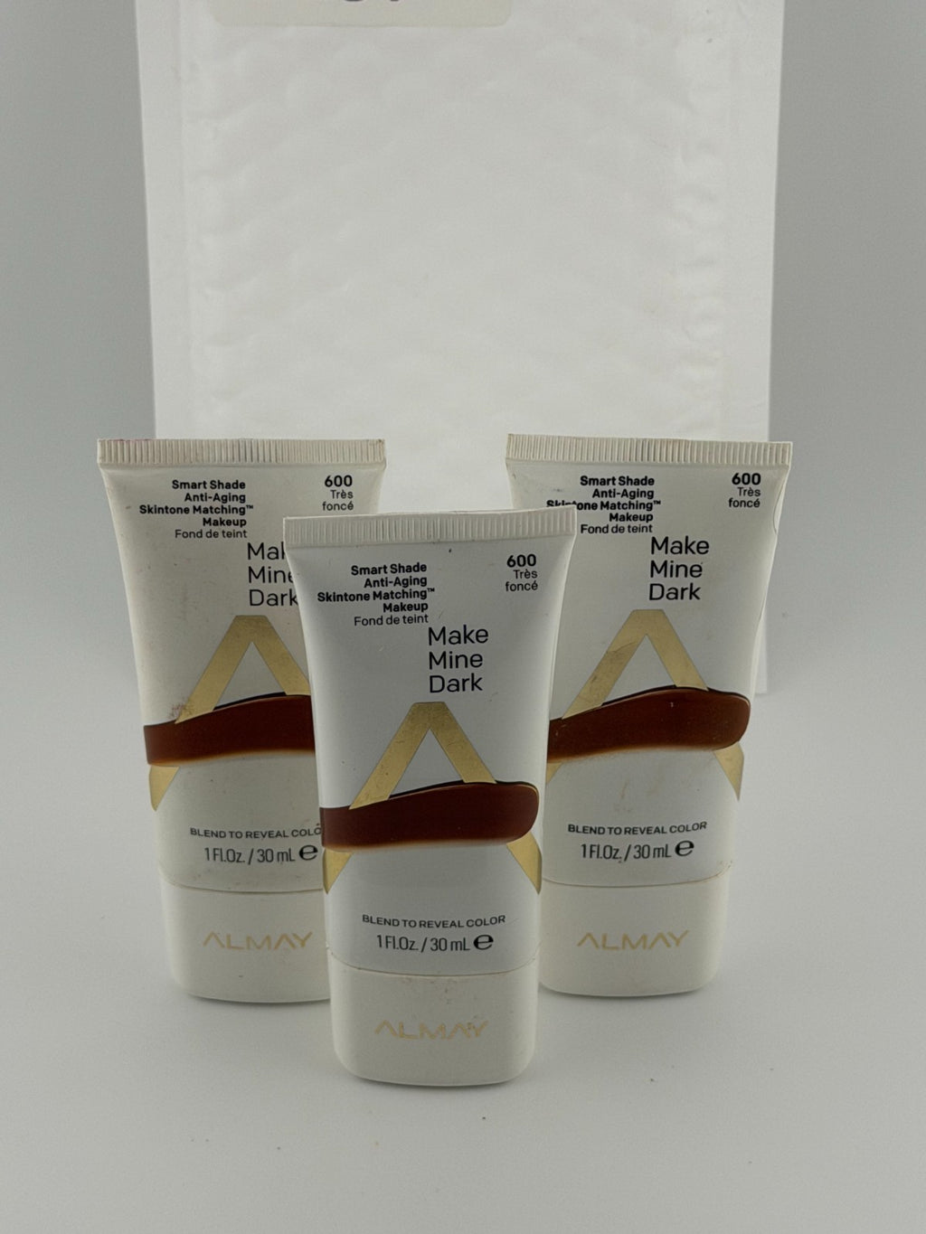 Almay Smart Shade Anti-Aging Skintone Matching Make Mine Dark 600 - Lot of 3