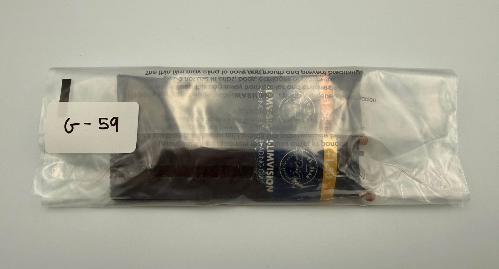ICU Eyewear by Dr. Dean Edell Slim Vision Reading Glasses +1.50 Magnification
