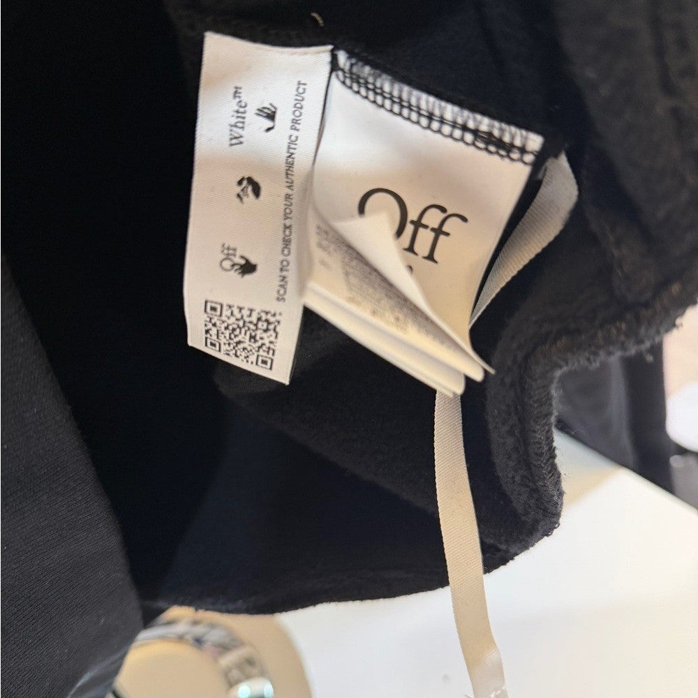 Off-White Black Graphic Hoodie