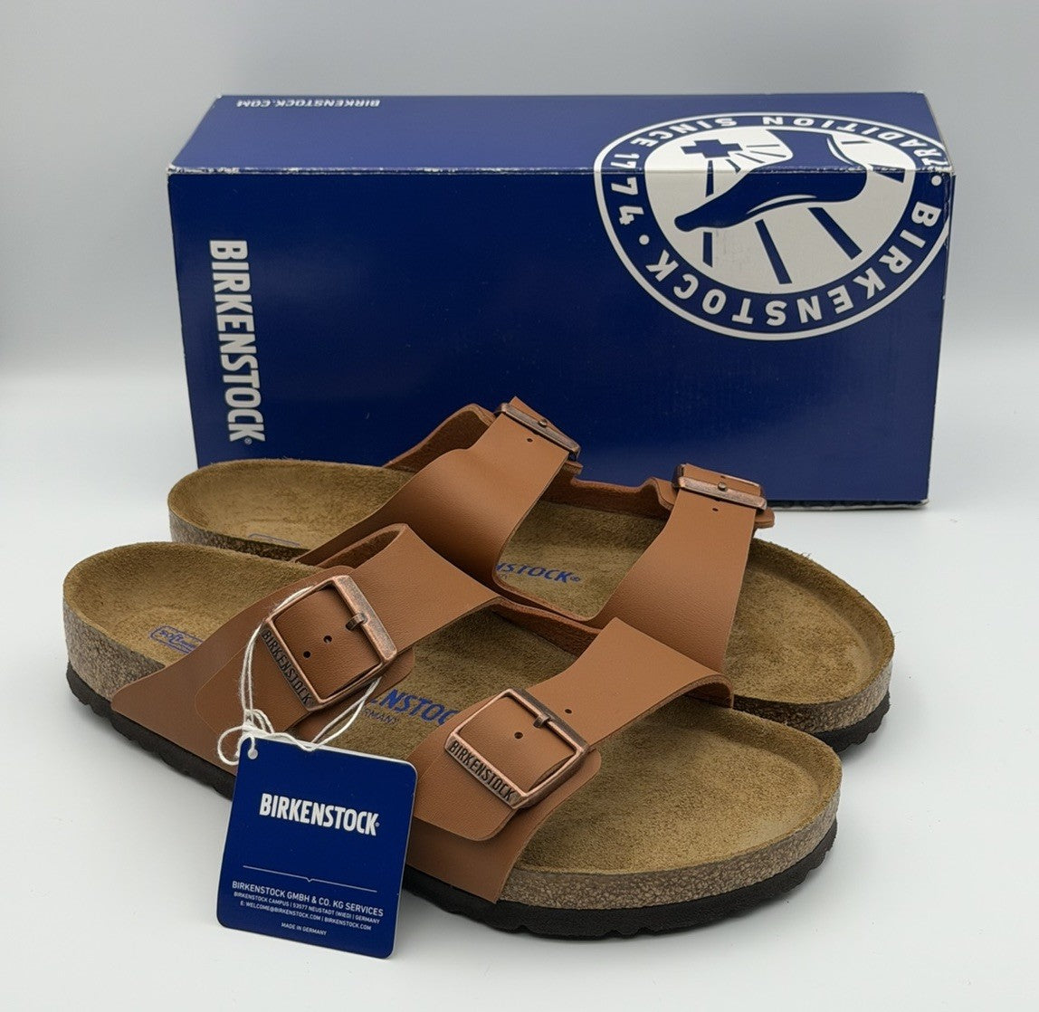 Birkenstock Arizona BS Ginger Brown Men's Size 10 | NEW