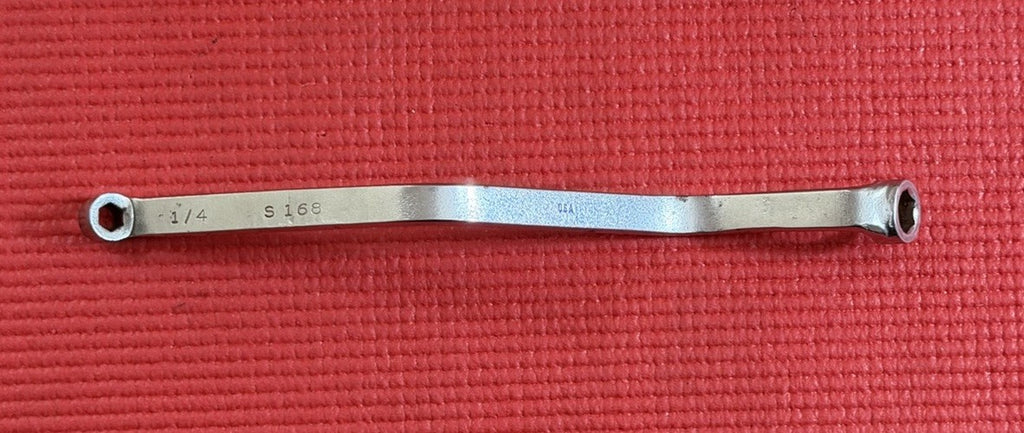 MAC TOOLS S168 1/4" x 3/8" SAE 6PT BRAKE BLEEDER OBSTRUCTION WRENCH MADE IN USA