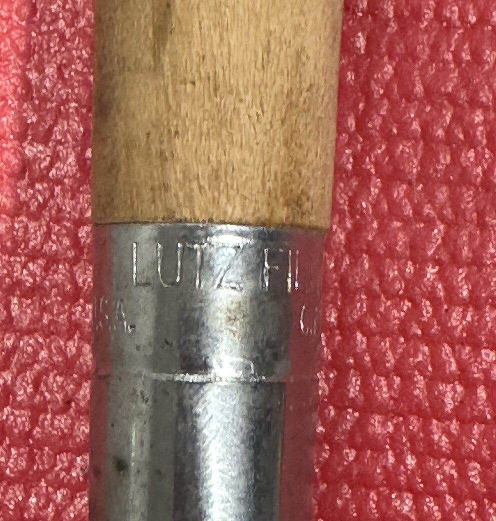Vintage RARE Nicholson 13.5" Mill Smooth File Made in USA w/ Lutz #2 Wood Handle