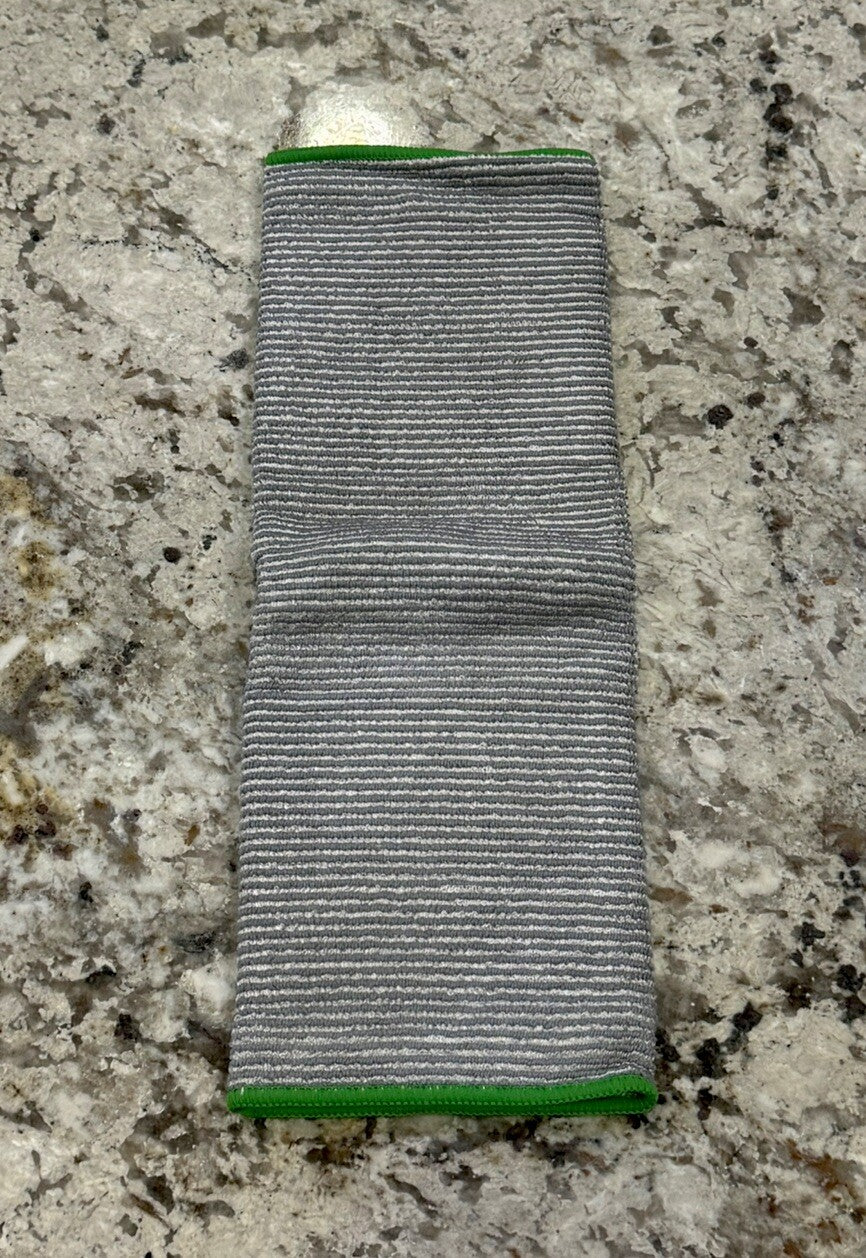 NEW Norwex Bamboo Multipurpose Cloth, Graphite/Green with BacLock 13.8" x 13.8"