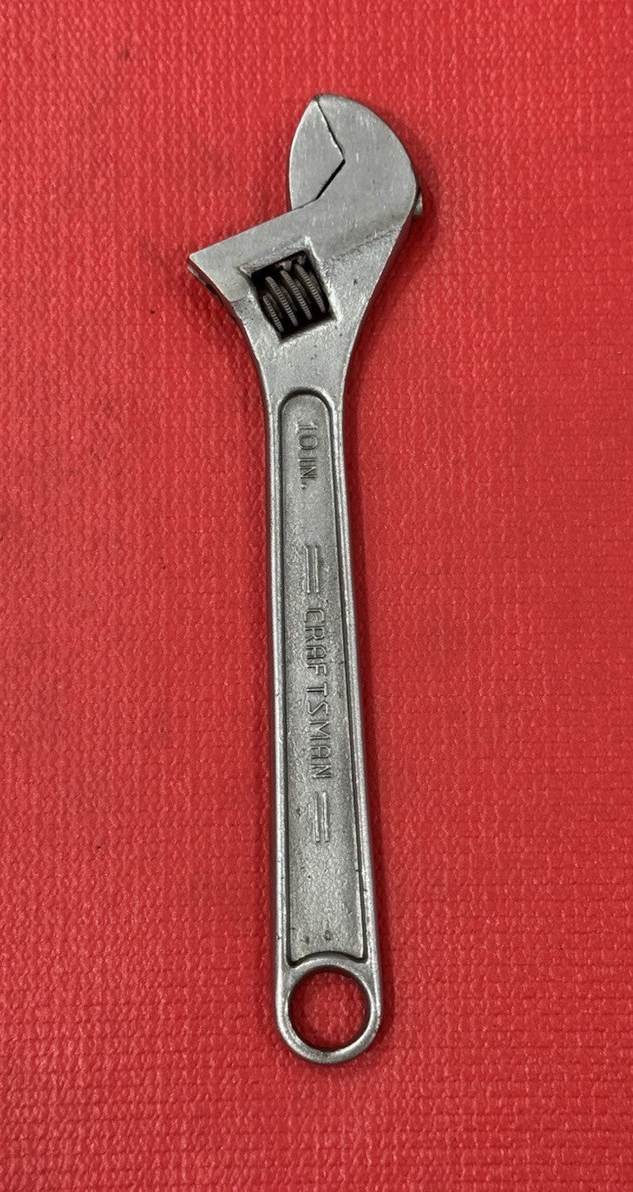 VINTAGE CRAFTSMAN 44604 10" 250MM ADJUSTABLE WRENCH/Crescent Wrench  Made In USA