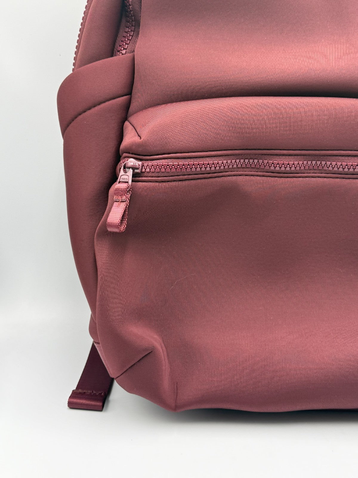 NWT All In Motion 14L Faux Neoprene Backpack Burgundy Maroon Mini School Bag