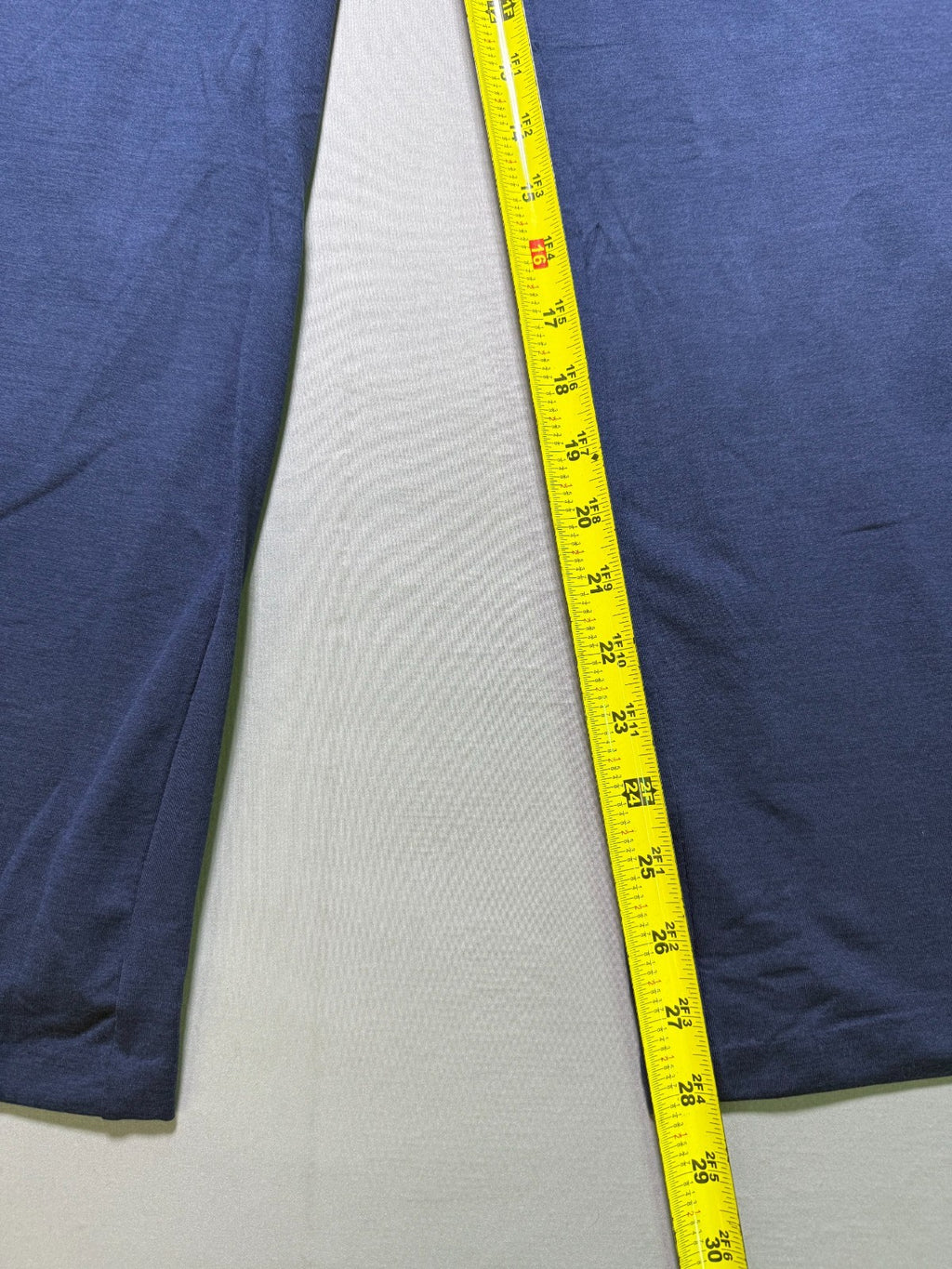 NWT Member's Mark Soft Knit High Waisted Wide Leg Trouser Women's XL Blue Preppy