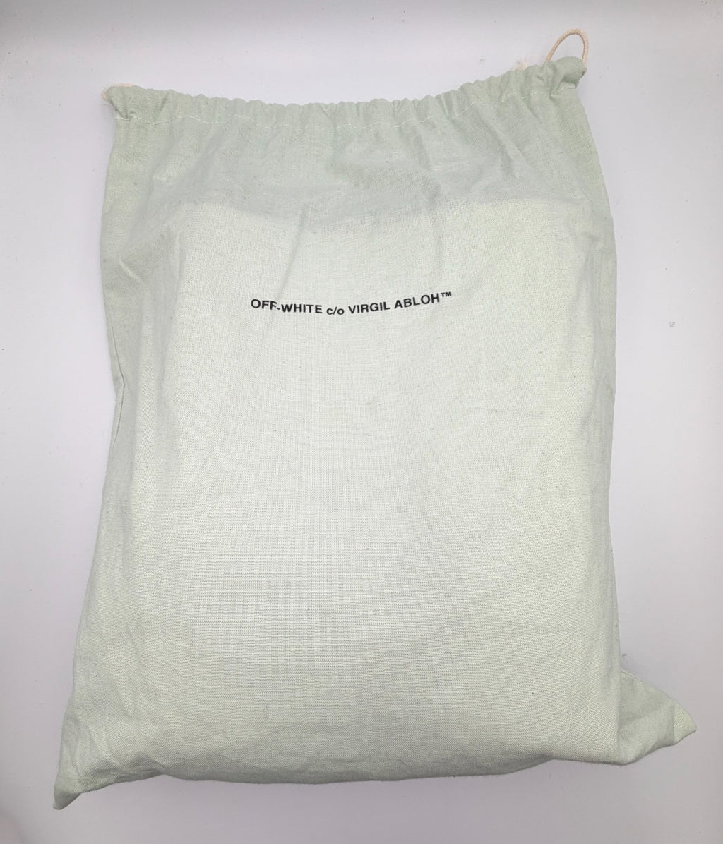 Off-White Sculpture Tote Bag Women White Leather Industrial Strap Luxury Handbag