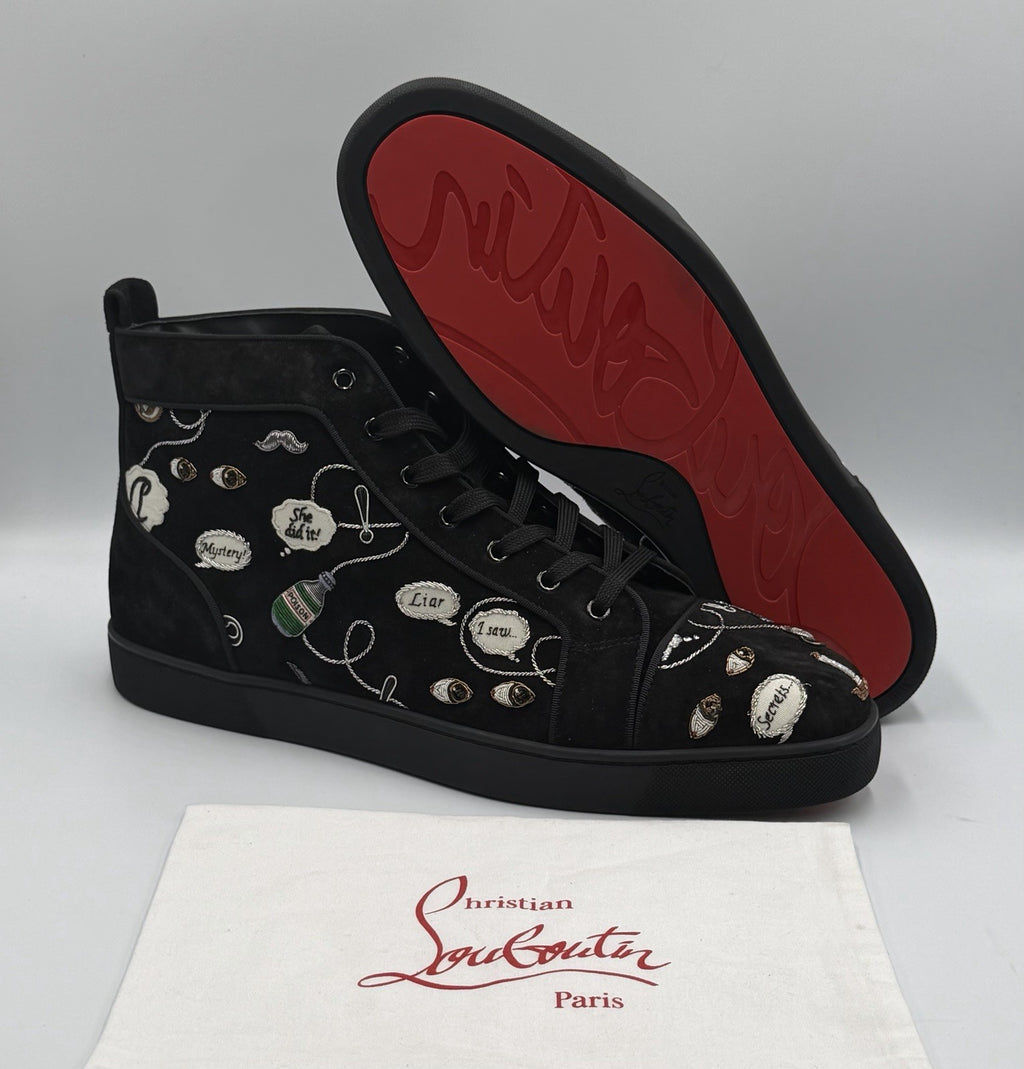 Authentic Christian Louboutin Limited Edition Embroidered Size EU 48; US 15