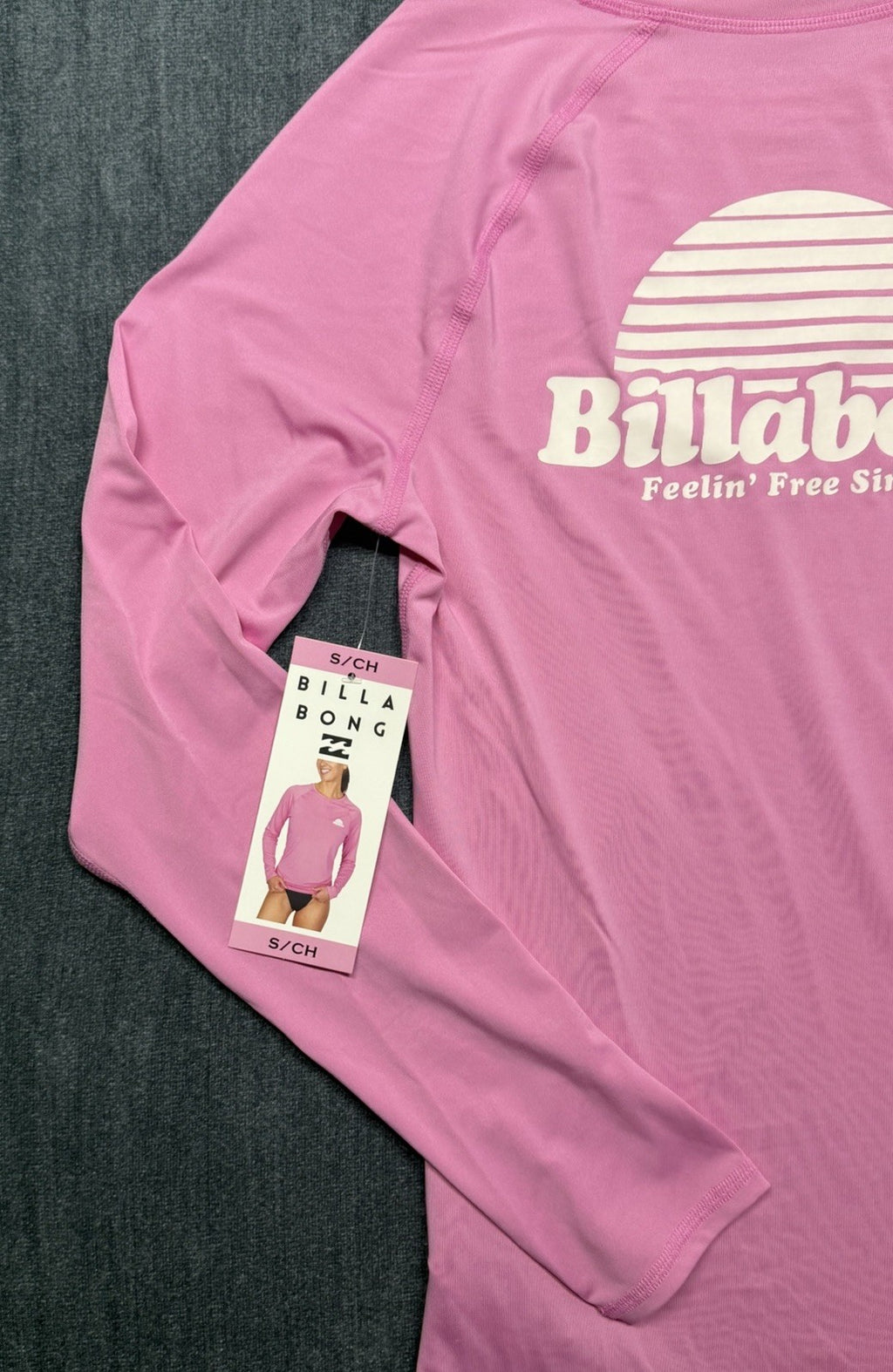 BillaBong Women's UV Tee long sleeve Sun Shirt Pink NEW | CHOOSE YOUR SIZE!
