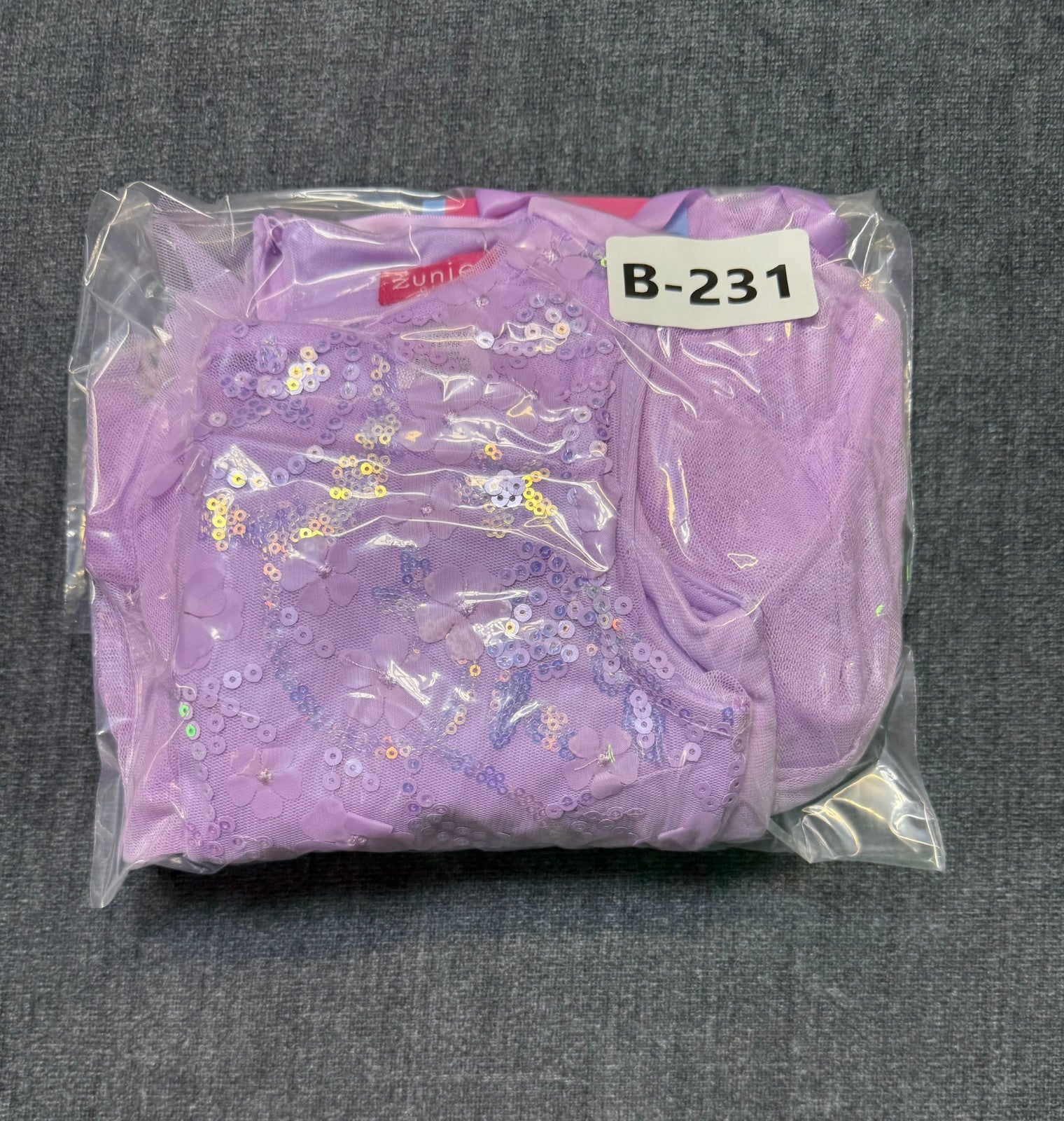 NWT Zunie Occasion Dress Girls Small (6/6X) Purple Sequin-Embellished Sleeveless