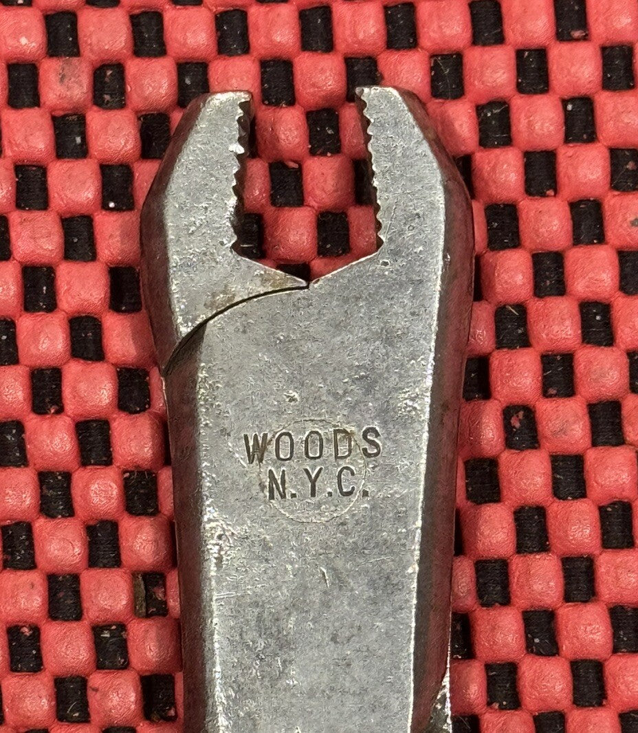 Vintage WOODS N.Y.C. Tools Battery Terminal Pliers Made in USA Rare  M7