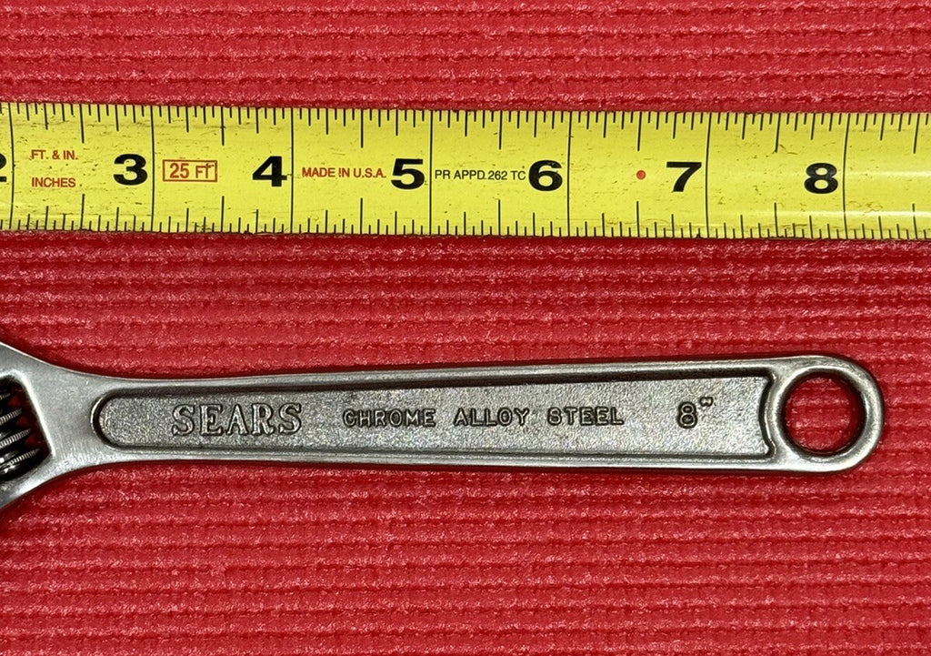 Vintage Sears 8" Adjustable Wrench Model BF Made in Japan- Excellent