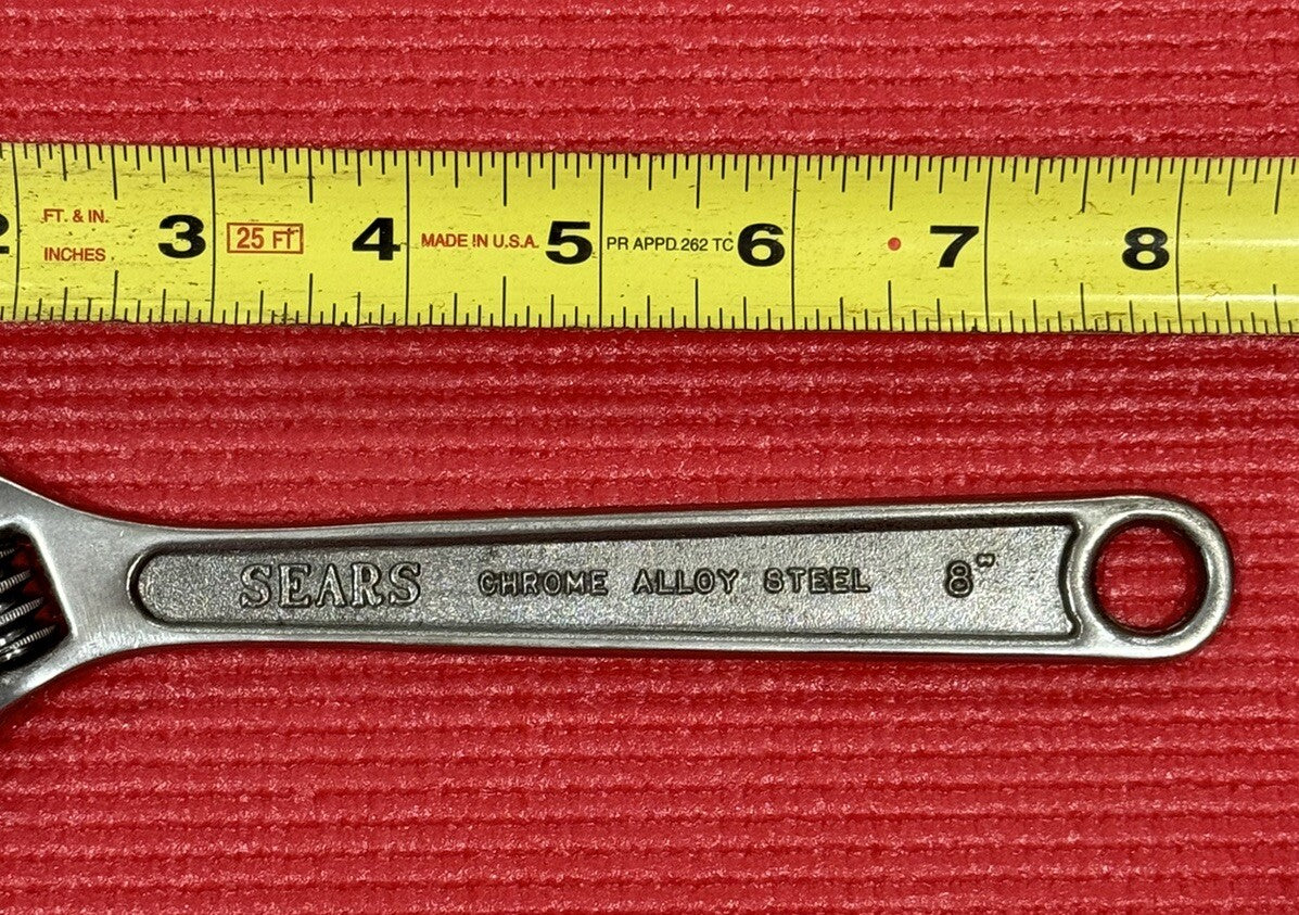 Vintage Sears 8" Adjustable Wrench Model BF Made in Japan- Excellent