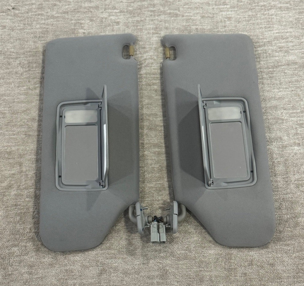2005-2010 HONDA ODYSSEY SUN VISORS SUNVISORS PAIR SET RH LH ILLUMINATED GRAY OEM
