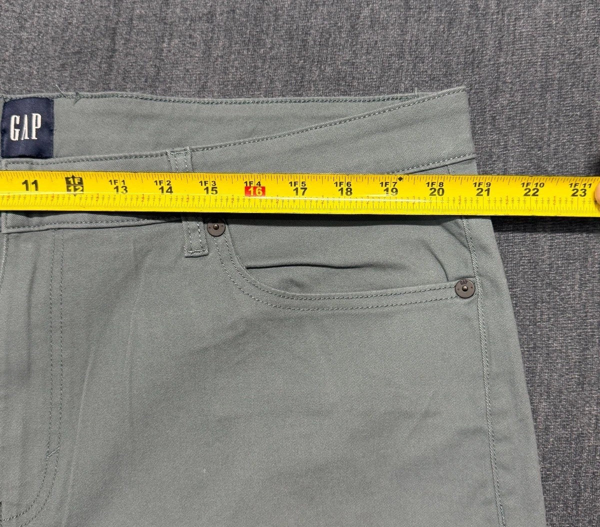 NWT Gap Slim Fit Stretch Twill Pants Men's 40X30 Blue Zip-Fly Classic 5-Pockets