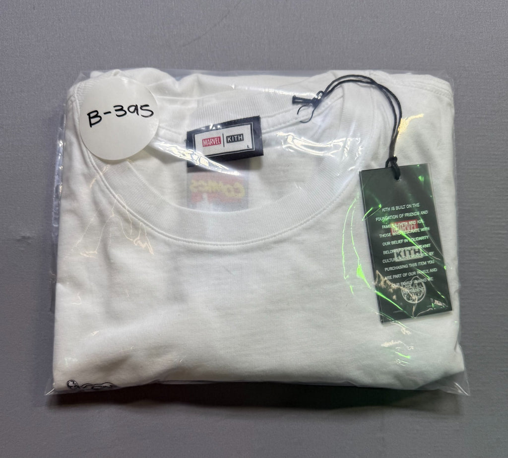 NWT Kith x Marvel Silver Surfer T-Shirt Men's Large White Short Sleeve Pullover