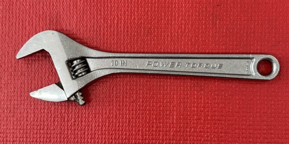 Power Torque Tools GM8653 Lifetime Guarantee 10in Adjustable Wrench