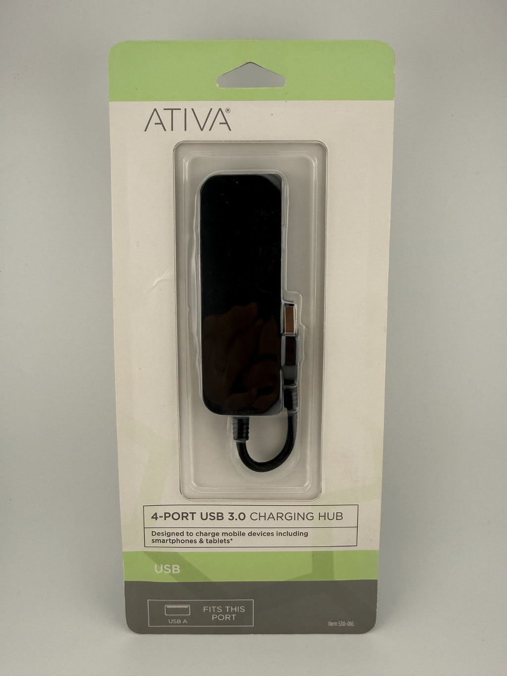 New Ativa Smartphone Tablet High-Speed Port Expander 4-Port USB 3.0 Charging Hub
