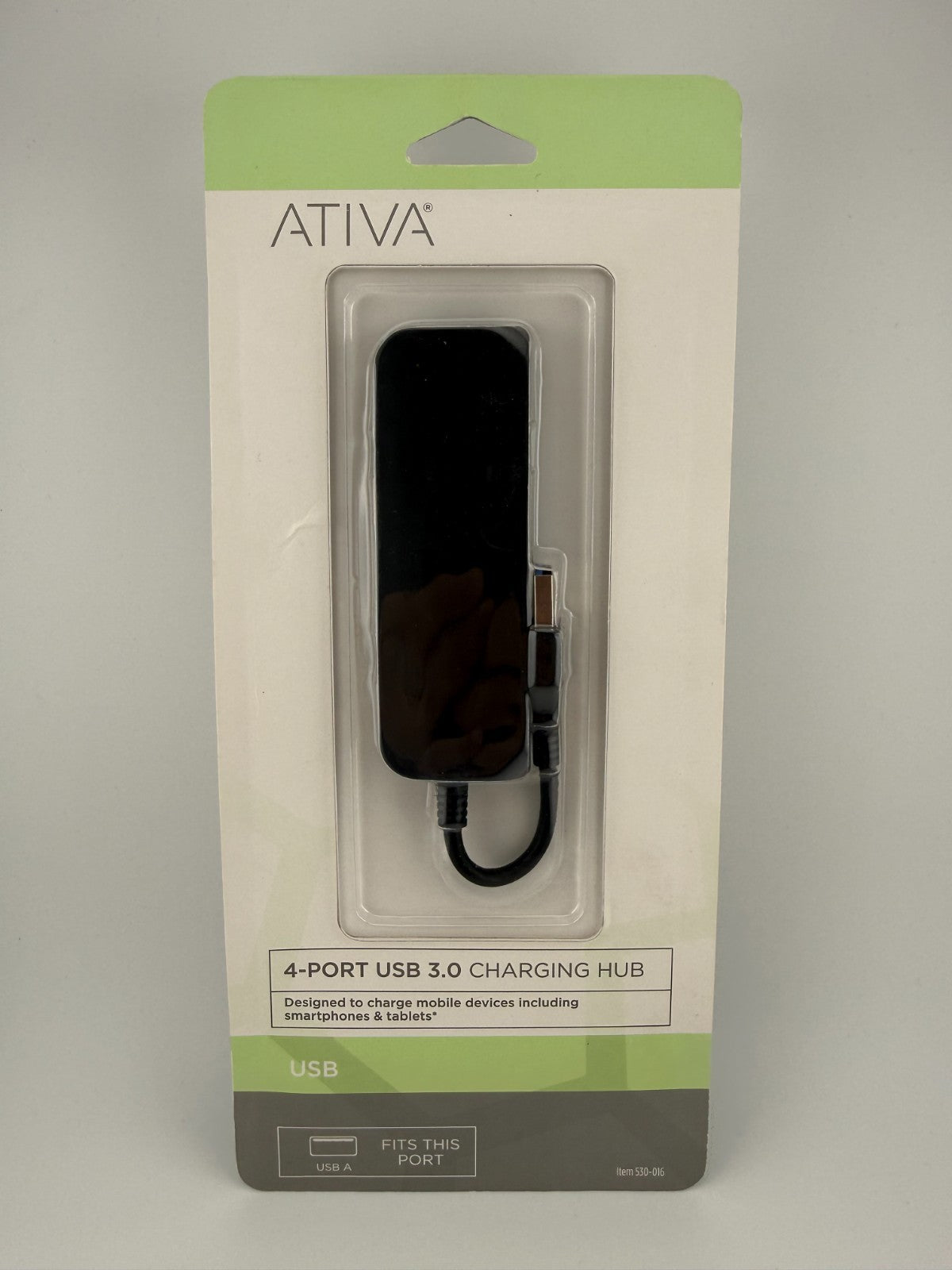 New Ativa Smartphone Tablet High-Speed Port Expander 4-Port USB 3.0 Charging Hub