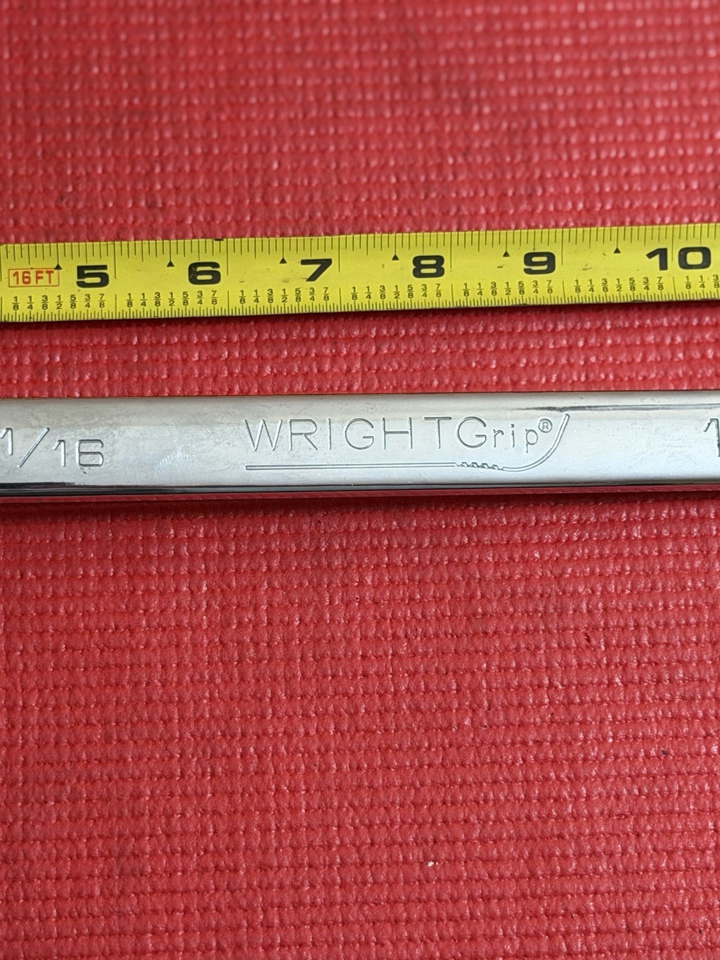 Wright Grip 1234 , 1-1/16" Combination Wrench Made In USA Excellent