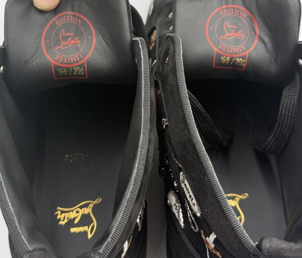 Authentic Christian Louboutin Limited Edition Embroidered Size EU 48; US 15