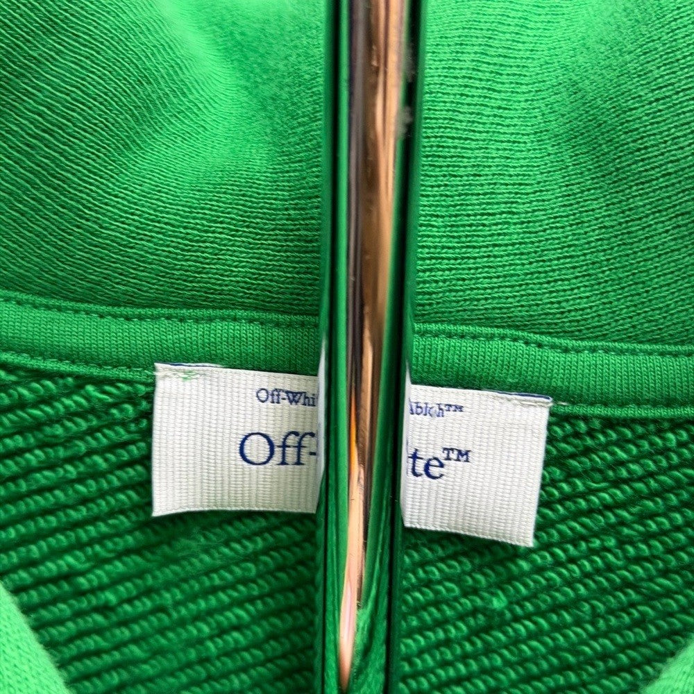 Off-White Abloh Hoodie Vibrant Green Size Medium