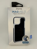 NEW iHome MAGVELO MagSafe Magnetic Vegan Leather Case Black iPhone 12 Pro Max