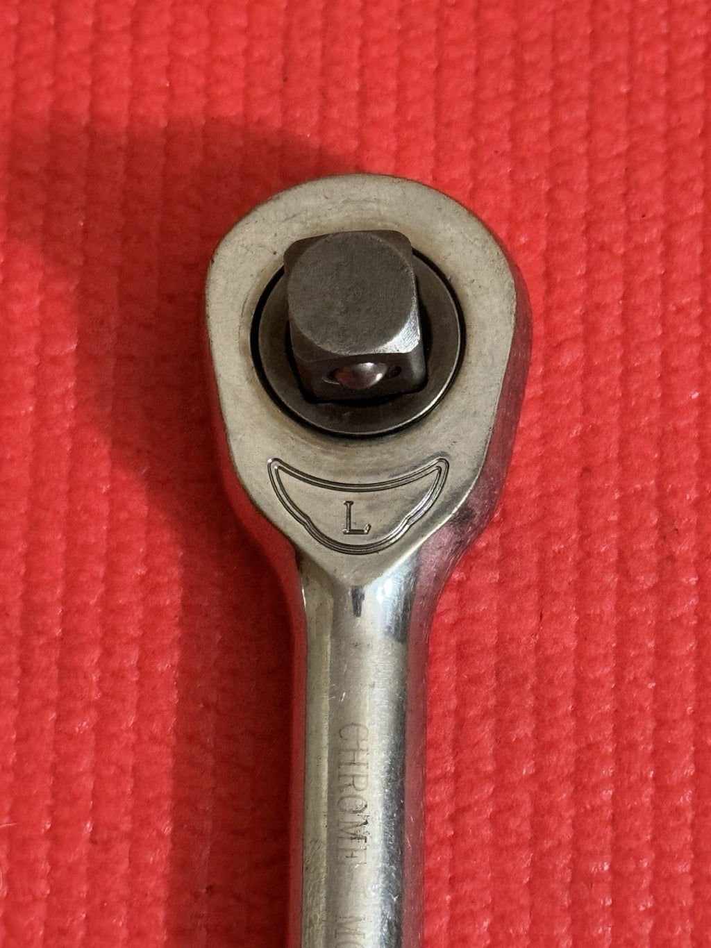 Vintage Chrome Molybdenum 1/2” Drive Reversible Ratchet Very Rare