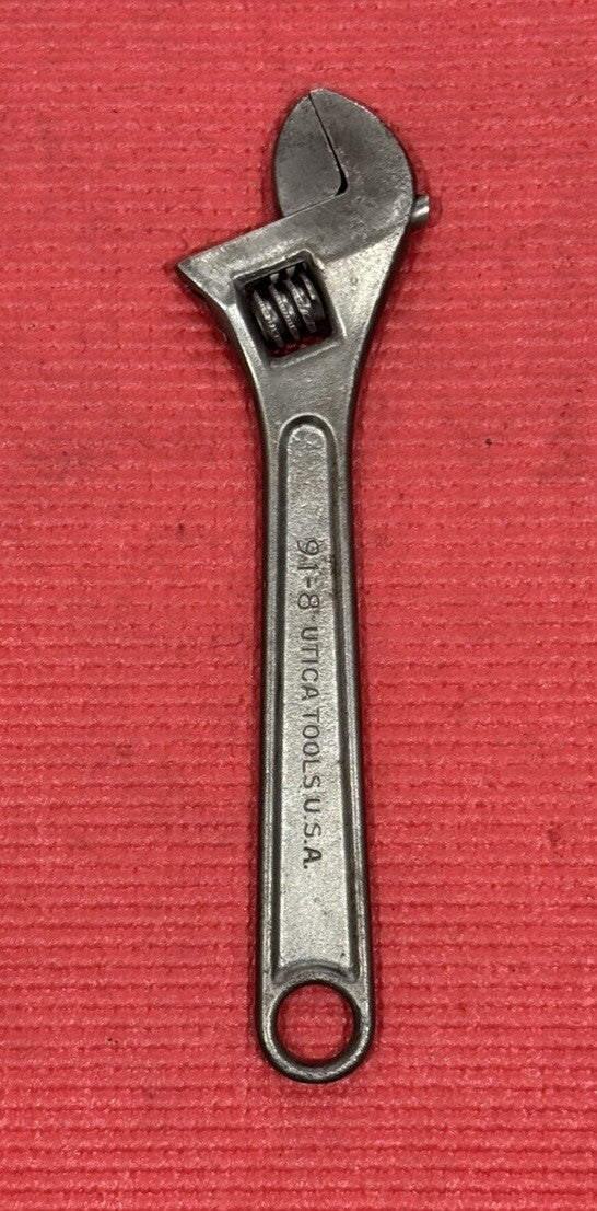 Vintage UTICA Tools 91-8  8" adjustable wrench Made in USA