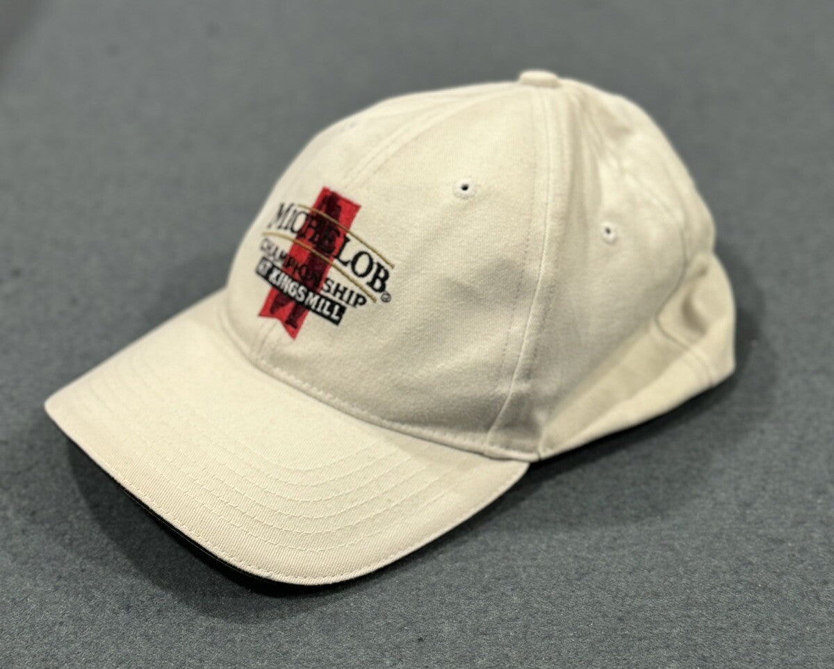 Michelob Championship At Kingsmill Golf Hat White Adjustable Strap Rare C1